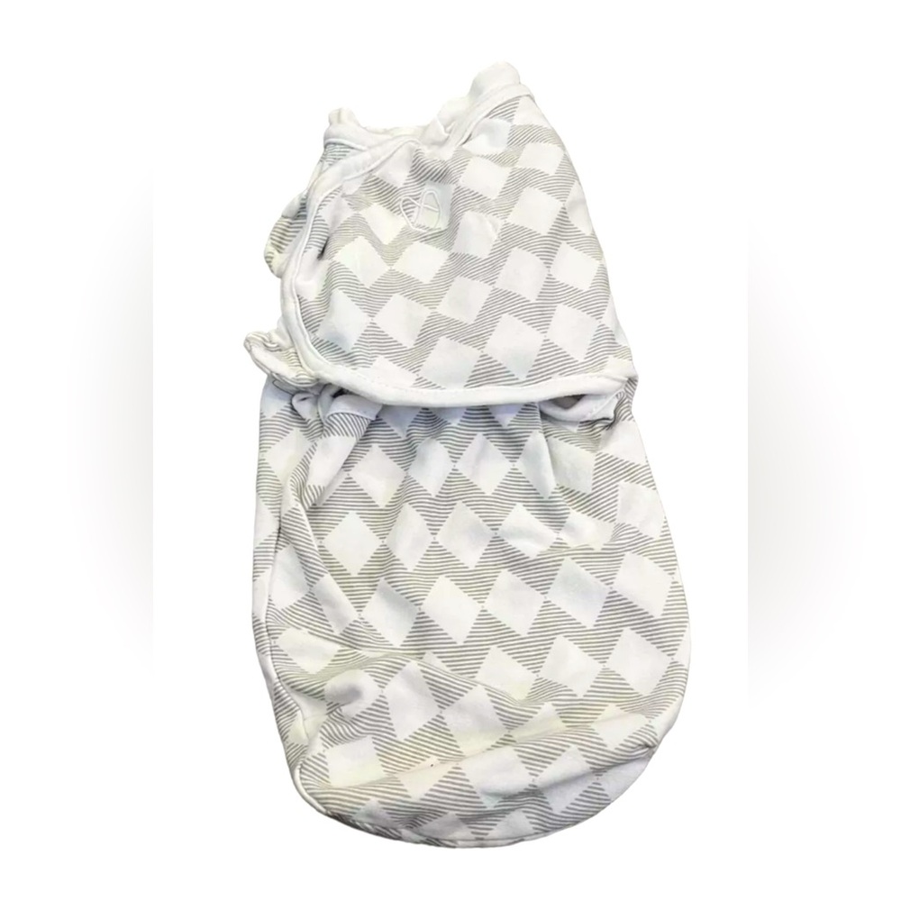 Summer Infant Swaddle Me Baby Sleep Sack Grey/ White Size Small/ Med 7-14 Lb
